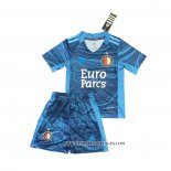 Camiseta Feyenoord Portero Nino 21-22 Azul