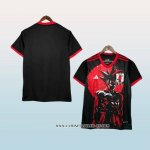Camiseta Japon Anime 25-26 Negro Rojo