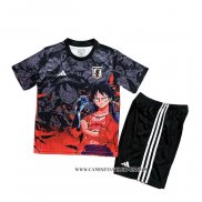 Camiseta Japon Anime Nino 25-26 Negro