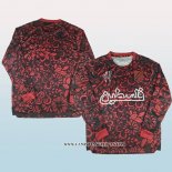 Camiseta Palestina Special 25-26 Manga Larga Rojo
