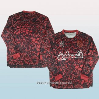 Camiseta Palestina Special 25-26 Manga Larga Rojo