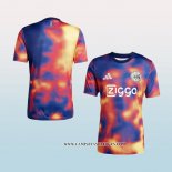 Camiseta Pre Partido del Ajax 25-26 Azul Naranja