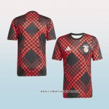 Camiseta Pre Partido del Benfica 25-26 Negro Rojo