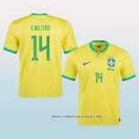 Camiseta Primera Brasil Jugador E.Militao 2022