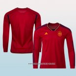 Camiseta Primera Espana 2022 Manga Larga
