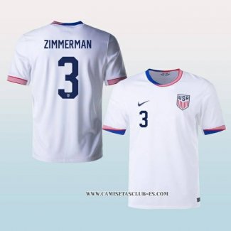 Camiseta Primera Estados Unidos Jugador Zimmerman 2024