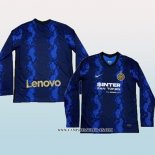 Camiseta Primera Inter Milan 21-22 Manga Larga