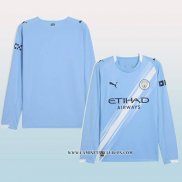Camiseta Primera Manchester City 25-26 Manga Larga