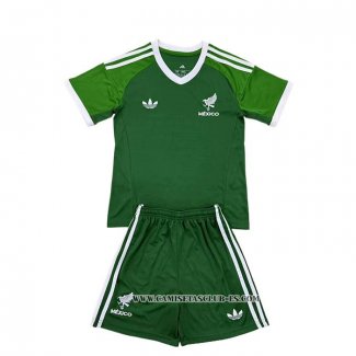 Camiseta Primera Mexico Portero Nino 2025