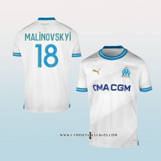 Camiseta Primera Olympique Marsella Jugador Malinovskyi 23-24