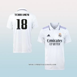 Camiseta Primera Real Madrid Jugador Tchouameni 22-23