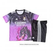Camiseta Real Madrid Dragon Nino 25-26 Purpura
