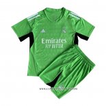 Camiseta Real Madrid Portero Nino 23-24 Verde