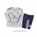 Camiseta Segunda Manchester United Nino 25-26 Manga Larga