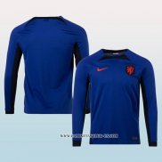 Camiseta Segunda Paises Bajos 2022 Manga Larga