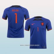 Camiseta Segunda Paises Bajos Jugador Bijlow 2022