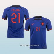 Camiseta Segunda Paises Bajos Jugador F.De Jong 2022