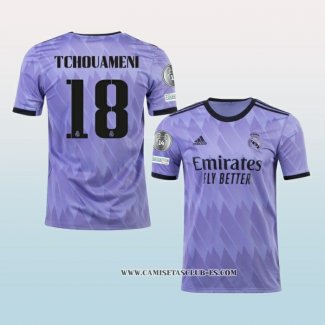 Camiseta Segunda Real Madrid Jugador Tchouameni 22-23