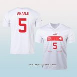 Camiseta Segunda Suiza Jugador Akanji 2022