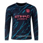 Camiseta Tercera Manchester City 23-24 Manga Larga