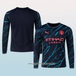 Camiseta Tercera Manchester City 23-24 Manga Larga