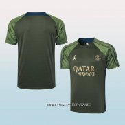 Camiseta de Entrenamiento Paris Saint-Germain Jordan 24-25 Verde