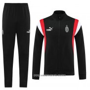 Chandal de Chaqueta del AC Milan 23-24 Negro