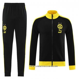 Chandal de Chaqueta del Borussia Dortmund 23-24 Negro