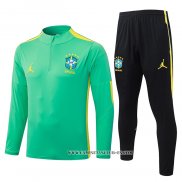Chandal de Sudadera del Brasil Nino 26-27 Verde