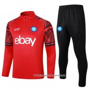 Chandal de Sudadera del Napoli 23-24 Rojo