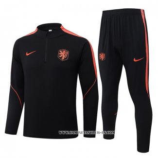 Chandal de Sudadera del Paises Bajos 26-27 Negro