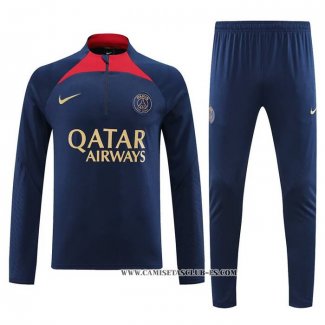 Chandal de Sudadera del Paris Saint-Germain 23-24 Azul