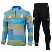 Chandal de Sudadera del Real Madrid 25-26 Azul Verde