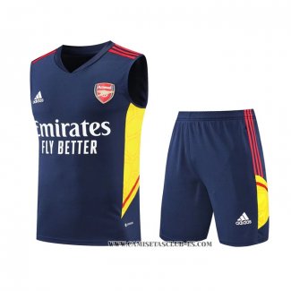 Chandal del Arsenal 22-23 Sin Mangas Azul Oscuro