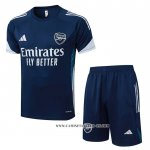 Chandal del Arsenal 25-26 Manga Corta Azul Gris - Pantalon Corto