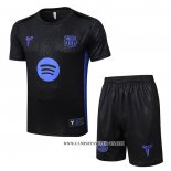 Chandal del Barcelona 25-26 Manga Corta Negro - Pantalon Corto