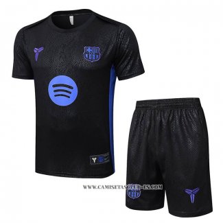 Chandal del Barcelona 25-26 Manga Corta Negro - Pantalon Corto