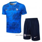 Chandal del Francia 25-26 Manga Corta Azul - Pantalon Corto