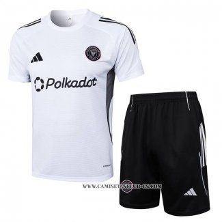 Chandal del Inter Miami 25-26 Manga Corta Blanco - Pantalon Corto