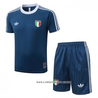 Chandal del Italia 26-27 Manga Corta Azul - Pantalon Corto