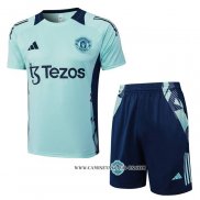 Chandal del Manchester United 24-25 Manga Corta Verde - Pantalon Corto