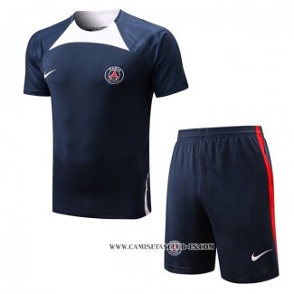 Chandal del Paris Saint-Germain 22-23 Manga Corta Azul - Pantalon Corto