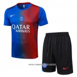 Chandal del Paris Saint-Germain 25-26 Manga Corta Azul Rojo - Pantalon Corto