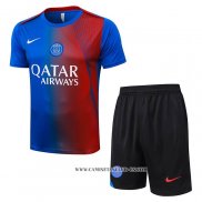 Chandal del Paris Saint-Germain 25-26 Manga Corta Azul Rojo - Pantalon Corto