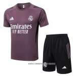 Chandal del Real Madrid 25-26 Manga Corta Purpura - Pantalon Corto