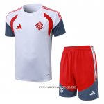 Chandal del SC Internacional 26-27 Manga Corta Blanco - Pantalon Corto
