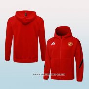 Chaqueta con Capucha del Manchester United 25-26 Rojo