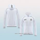 Chaqueta con Capucha del Napoli 23-24 Blanco