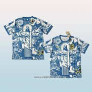 Tailandia Camiseta Brasil Jesus 25-26 Azul