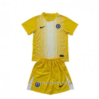 Camiseta Chelsea Portero Nino 25-26 Amarillo